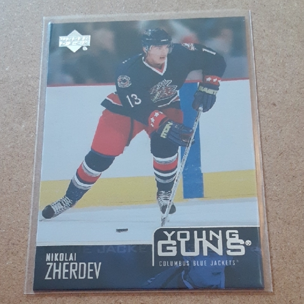 Jackets Nikolai Zherdev Hockey Rookie Card Set